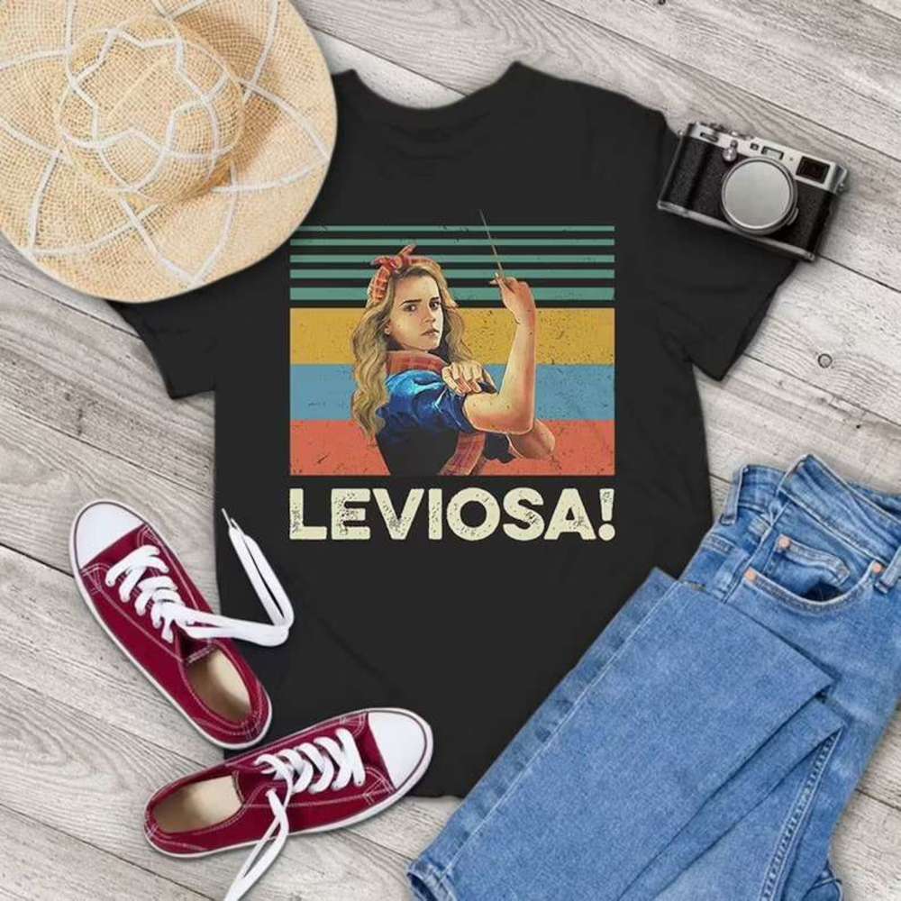 Leviosa Hermione Wizard Spell Fantasy Book Fan Graphic T-Shirt